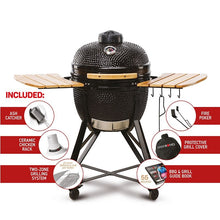 Load image into Gallery viewer, Kamado Bono Media Ceramic Grill 20″
