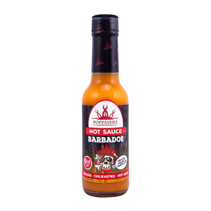 Poppamies Barbados hot sauce-marinade, 150 ml.