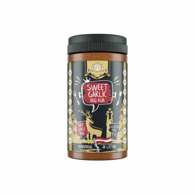 Oak’A Sweet – Garlic BBQ spice mix, 160g.