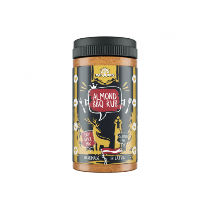 Oak’A Almond BBQ seasoning mix, 150g.